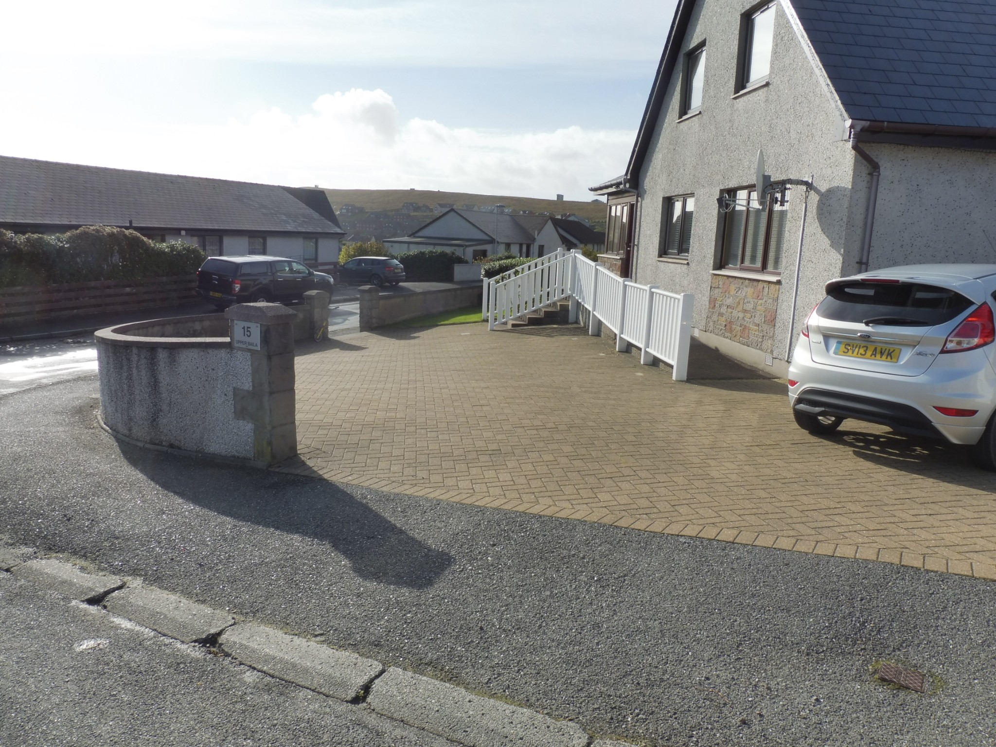 Curved slabs and Lockblock Driveway | Shetland Plant Hire Ltd
